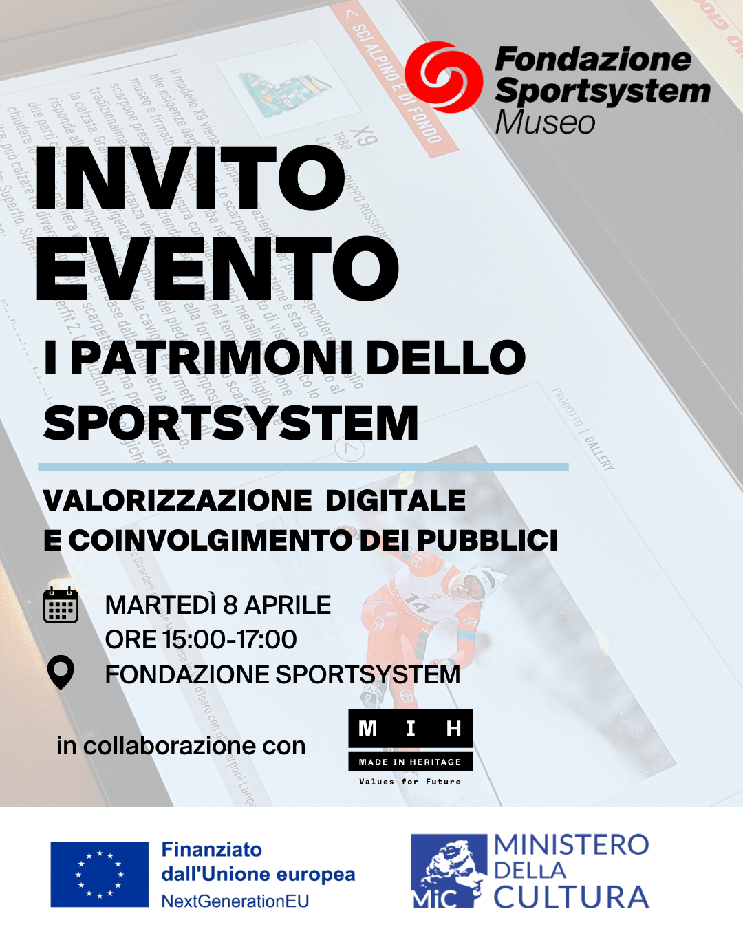 Evento Made In Heritage e Fondazione Sportsystem 8 aprile 2025