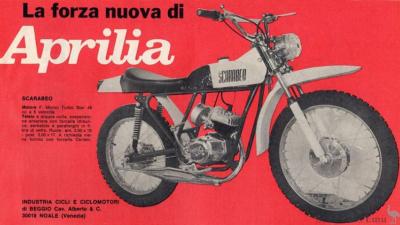 Aprilia Scarabeo 1970 pubblicità