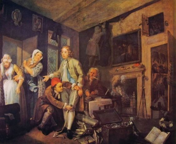 Carriera del libertino - L'Eredità" di William Hogarth