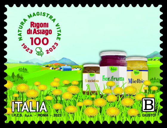 Francobollo Rigoni di Asiago 100 anni