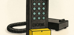 TELEFONO ENORME BRONDI Ettore Sottsass 1986
